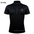 Camisa polo Moisture Wicking Dry Fit preta